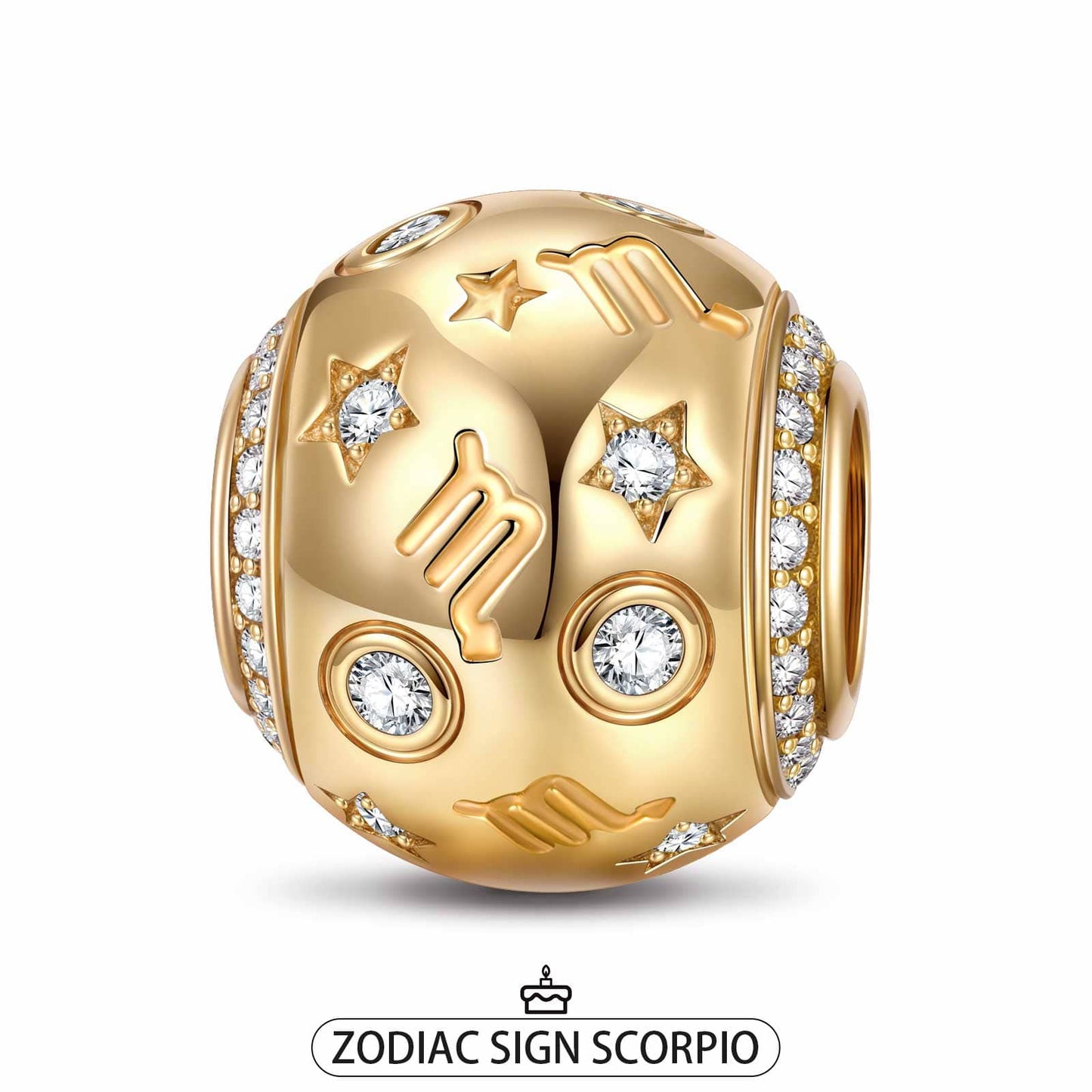 Scorpio Tarnish-resistant Silver Constellation Charms In 14K Gold Plated