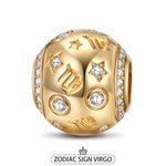Virgo Tarnish-resistant Silver Constellation Charms In 14K Gold Plated