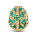 Renewal and Rebirth Tarnish-resistant Silver Easter Egg Charms With Enamel In 14K Gold Plated