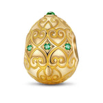 Bright Beginnings Tarnish-resistant Silver Easter Egg Charms In 14K Gold Plated