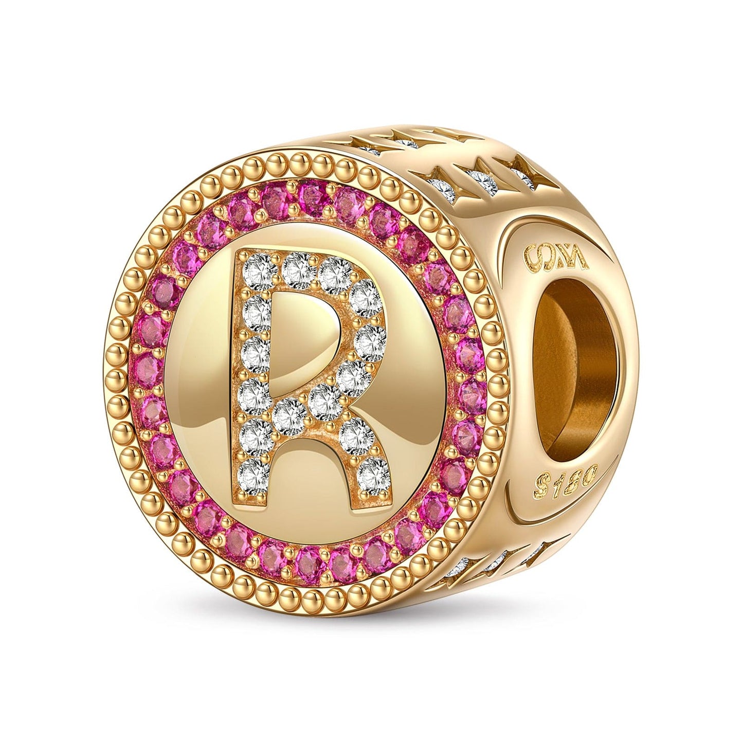 Paris: A New Age - Letter R Tarnish-resistant Silver Charms In 14K Gold Plated
