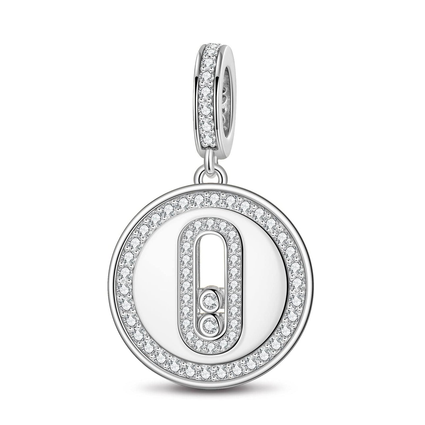 Urban Chic Tarnish-resistant Silver Dangle Charms In White Gold Plated