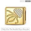 Ethereal Jellyfish Tarnish-resistant Silver Rectangular Charms In 14K Gold Plated