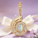 Delicate Seashell Tarnish-resistant Silver Dangle Charms In 14K Gold Plated