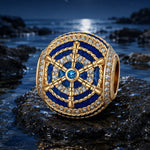 Riding the Waves Tarnish-resistant Silver Charms With Enamel In 14K Gold Plated