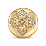 Treasure of Four-Leaf Clover Tarnish-resistant Silver Clips In 14K Gold Plated