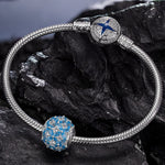 Sea of Snowflakes Tarnish-resistant Silver Charms In White Gold Plated