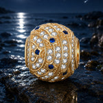 Twinkling Stars Tarnish-resistant Silver Charms In 14K Gold Plated