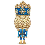Blue Nutcrackers Tarnish-resistant Silver Charms With Enamel In 14K Gold Plated