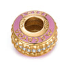 Luscious Macaron Tarnish-resistant Silver Charms With Enamel In 14K Gold Plated