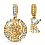 Winning Edge Tarnish-resistant Silver Dangle Charms In 14K Gold Plated