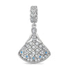 My Princess Tarnish-resistant Silver Dangle Charms In White Gold Plated