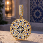 Cathedral Glow Tarnish-resistant Silver Dangle Charms With Enamel In 14K Gold Plated
