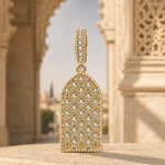 Golden Cathedral Tarnish-resistant Silver Dangle Charms In 14K Gold Plated
