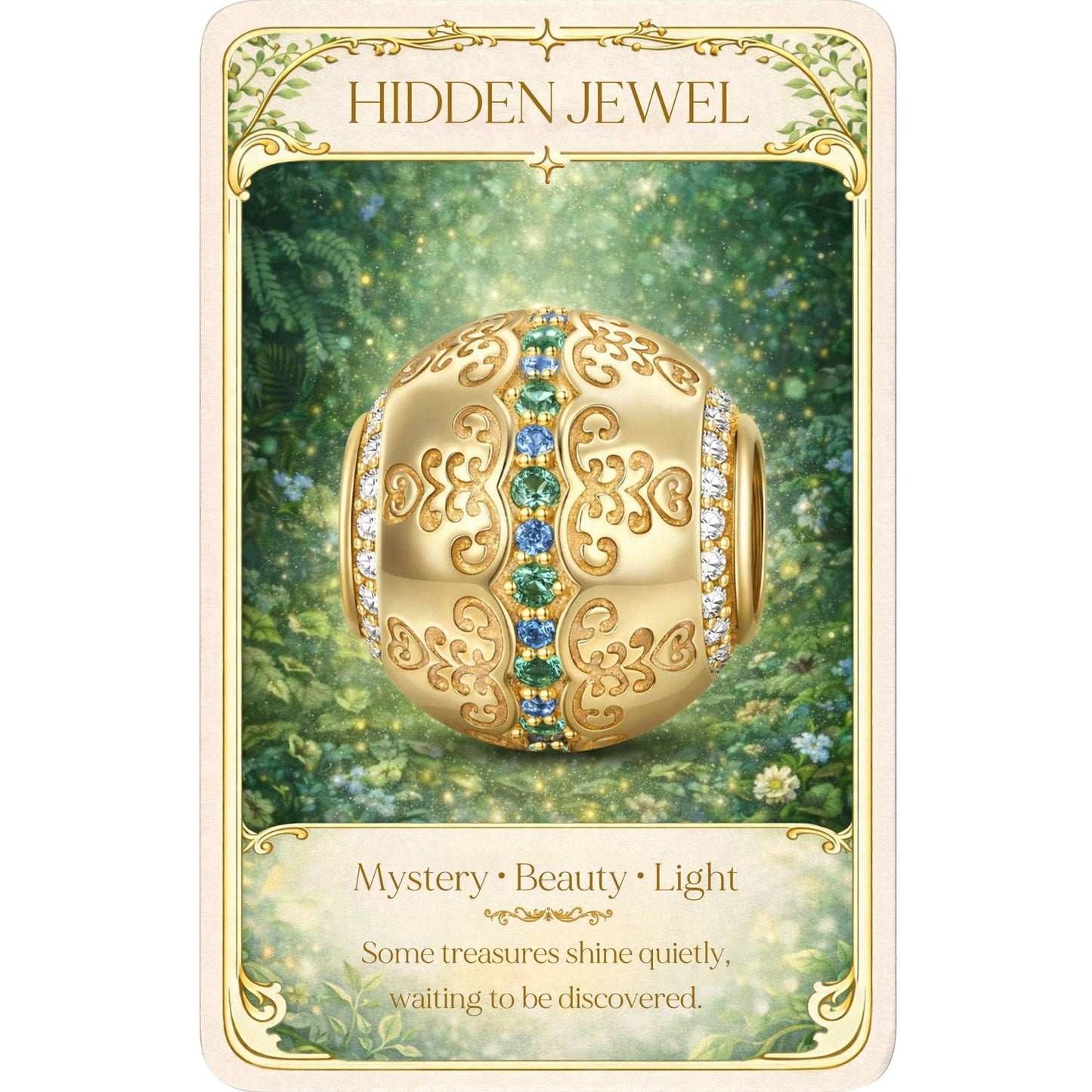 Brilliant SpringTarnish-resistant Silver Charms In 14K Gold Plated