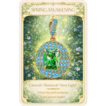 Emerald Dawn Tarnish-resistant Silver Dangle Charms In 14K Gold Plated