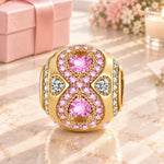 Enduring Affection Tarnish-resistant Silver Charms In 14K Gold Plated