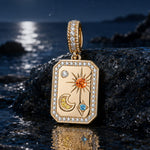 Customizable Engraving A Time Remembered Tarnish-resistant Silver Dangle Charms In 14K Gold Plated