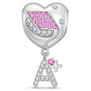 Customizable Engraving Graduation Glory Tarnish-resistant Silver Dangle Charms In White Gold Plated