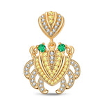The Joy of Crabs Tarnish-resistant Silver Dangle Charms In 14K Gold Plated
