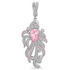 Colorful Guppy Tarnish-resistant Silver Dangle Charms In White Gold Plated