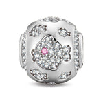 Whispering Fish Tarnish-resistant Silver Charms In White Gold Plated