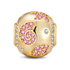 Sparkling Starfish Tarnish-resistant Silver Charms In 14K Gold Plated