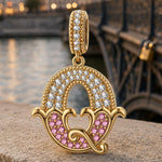 Letter Q Tarnish-resistant Silver Dangle Charms In 14K Gold Plated
