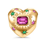 Holiday Glow Tarnish-resistant Silver Charms In 14K Gold Plated