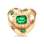 Holiday Glow Tarnish-resistant Silver Charms In 14K Gold Plated