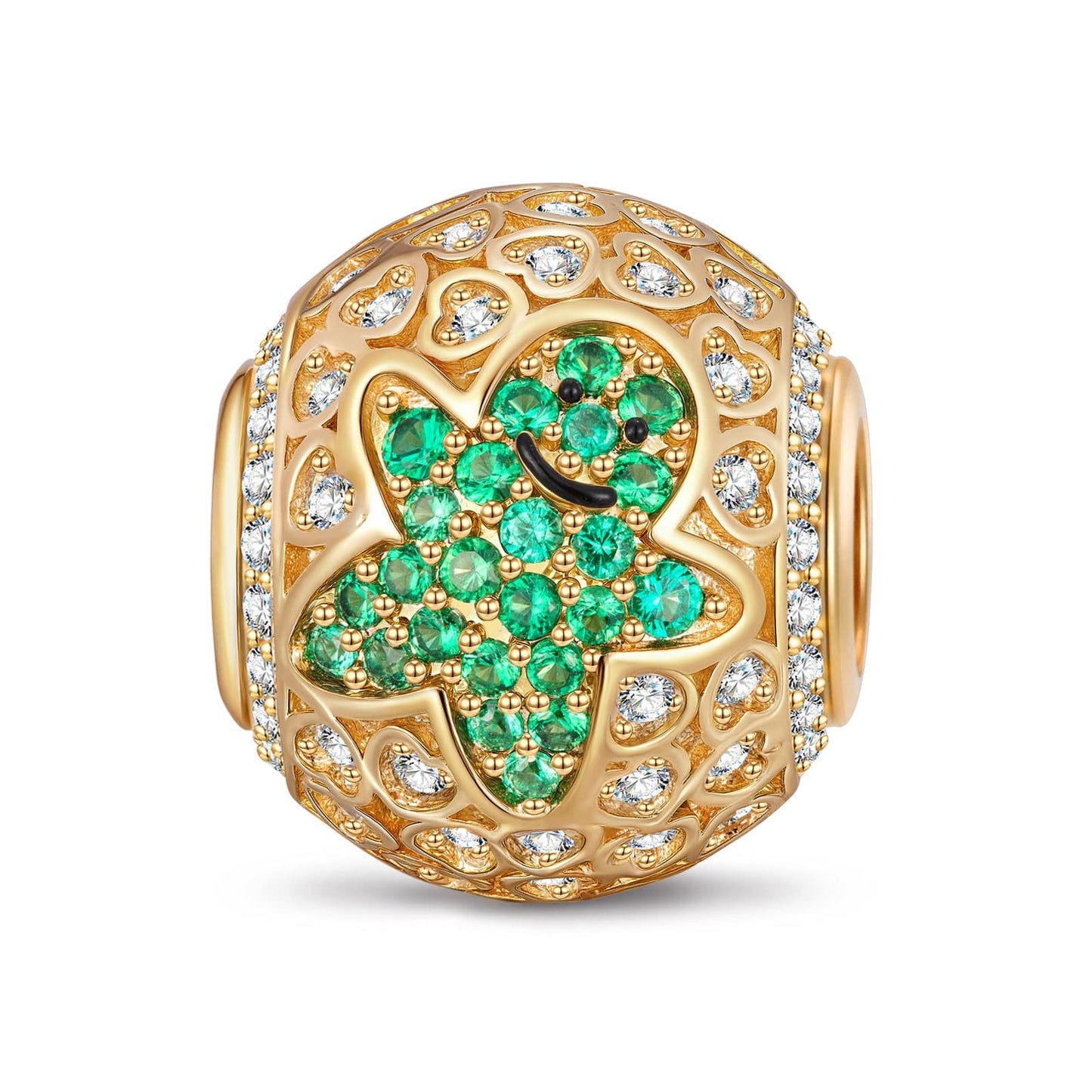 Merry Bite Tarnish-resistant Silver Charms In 14K Gold Plated