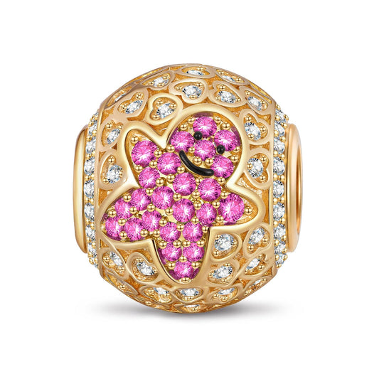 gona- Merry Bite Tarnish-resistant Silver Charms In 14K Gold Plated