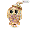 Luminous Cowboy Mummy Tarnish-resistant Silver Charms With Enamel In 14K Gold Plated