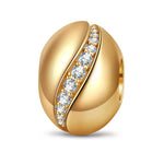 Cafe Chic Tarnish-resistant Silver Charms In 14K Gold Plated