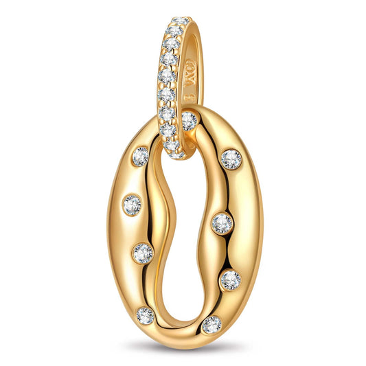 gona- Parisian Brew Tarnish-resistant Silver Dangle Charms In 14K Gold Plated