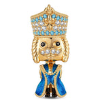 Majestic Presence Tarnish-resistant Silver Charms With Enamel In 14K Gold Plated