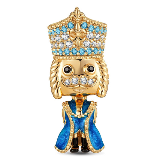 gona- Majestic Presence Tarnish-resistant Silver Charms With Enamel In 14K Gold Plated