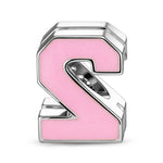 Number Two Tarnish-resistant Silver With Enamel Charms In White Gold Plated