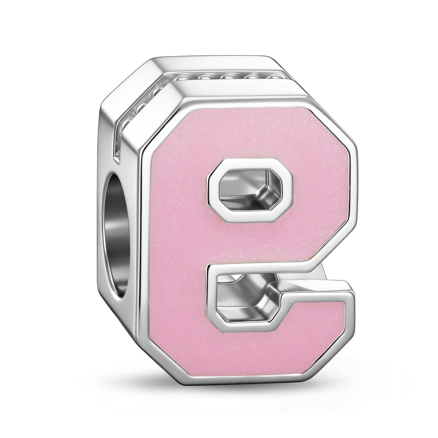 Number Nine Tarnish-resistant Silver With Enamel Charms In White Gold Plated