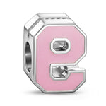 Number Nine Tarnish-resistant Silver With Enamel Charms In White Gold Plated