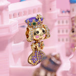 The Queen's Feast Tarnish-resistant Silver Charms With Enamel In 14K Gold Plated