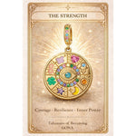 Divine Shield Tarnish-resistant Silver Dangle Charms In 14K Gold Plated