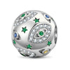 Mystic Protection Tarnish-resistant Silver Charms In White Gold Plated