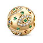 Mystic Protection Tarnish-resistant Silver Charms In 14K Gold Plated