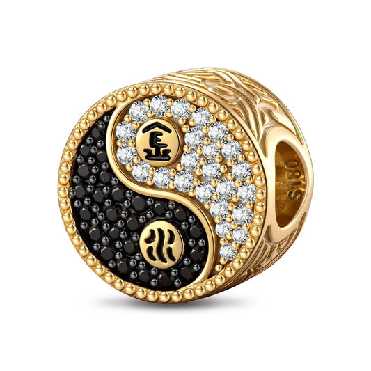 gona- Cosmic Harmony Tarnish-resistant Silver Charms In 14K Gold Plated