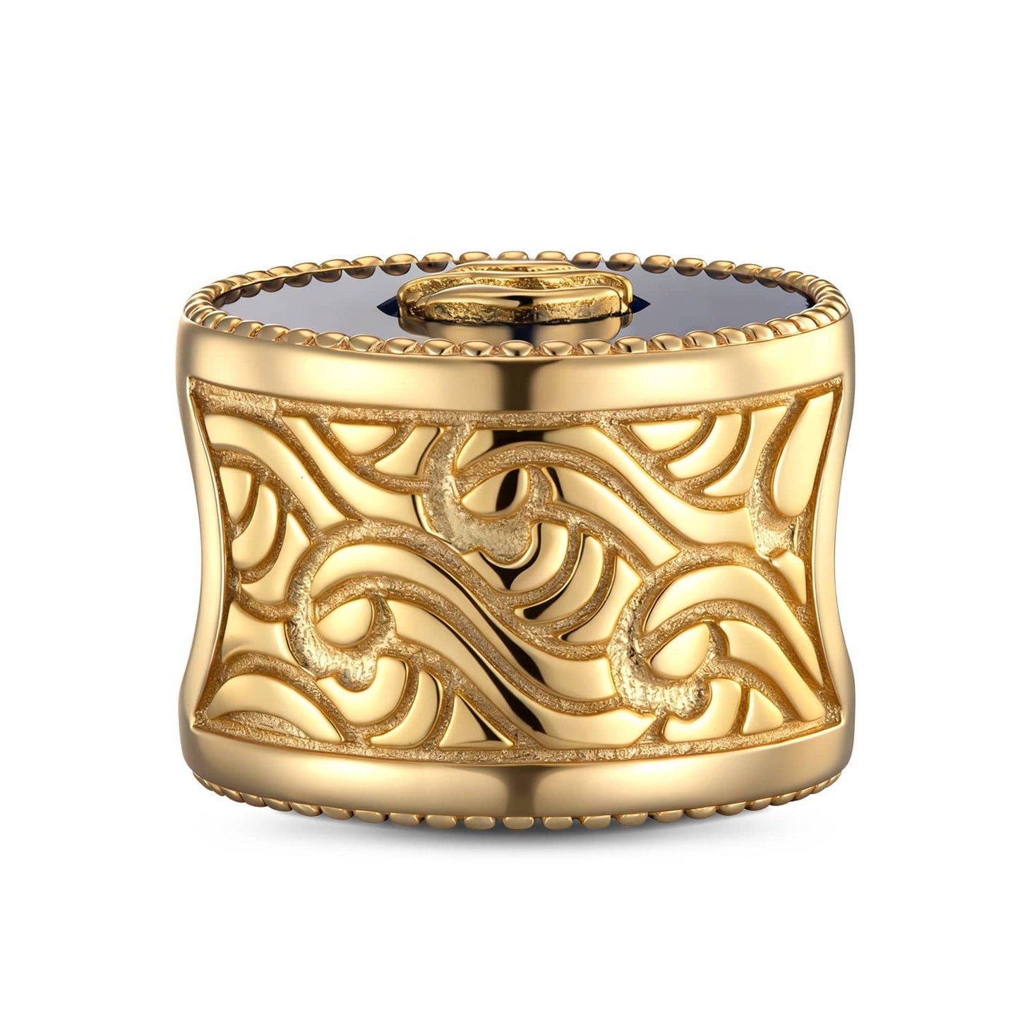 Cosmic Harmony Tarnish-resistant Silver Charms In 14K Gold Plated