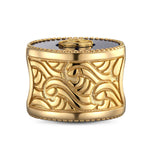 Cosmic Harmony Tarnish-resistant Silver Charms In 14K Gold Plated