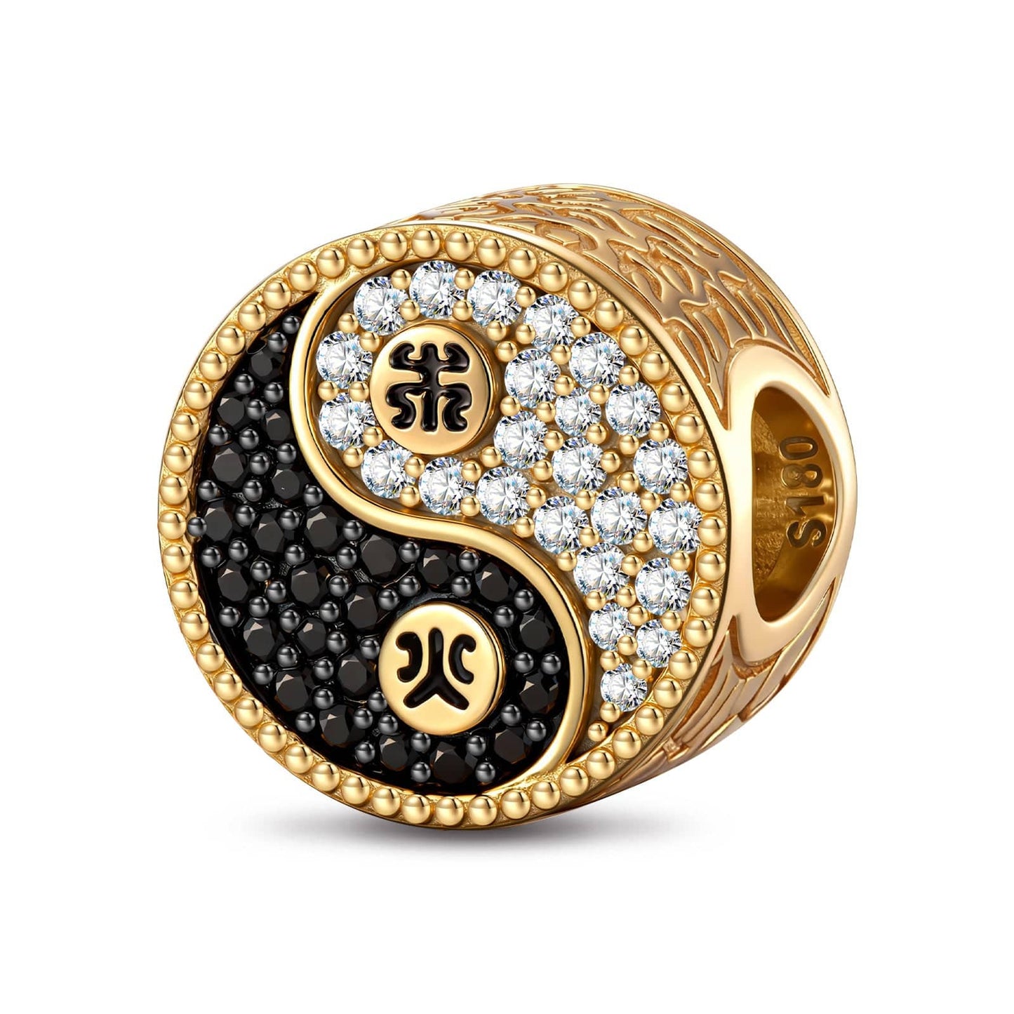 Celestial Balance Tarnish-resistant Silver Charms In 14K Gold Plated