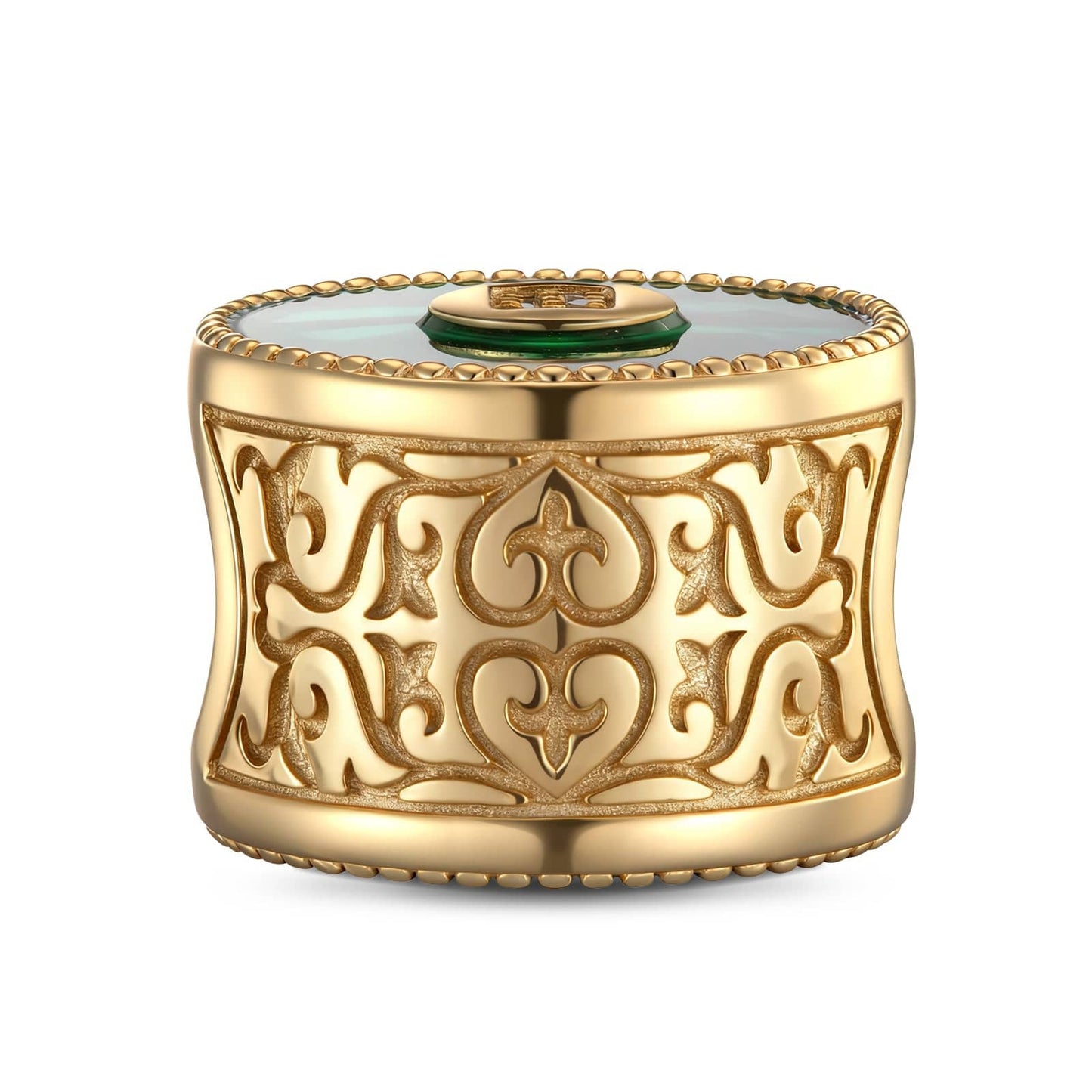 Galactic Duality Tarnish-resistant Silver Charms In 14K Gold Plated