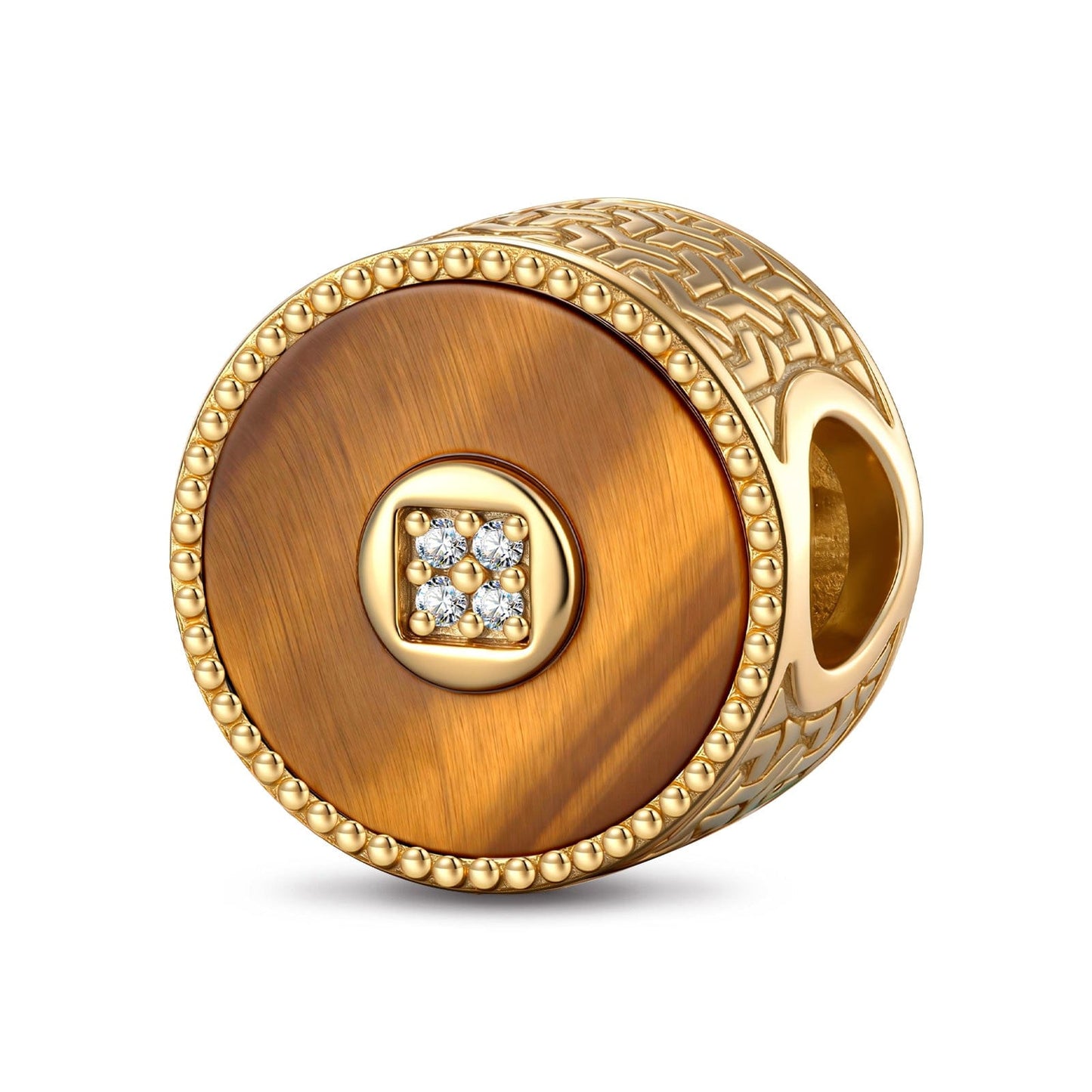 Planetary Harmony Tarnish-resistant Silver Charms In 14K Gold Plated